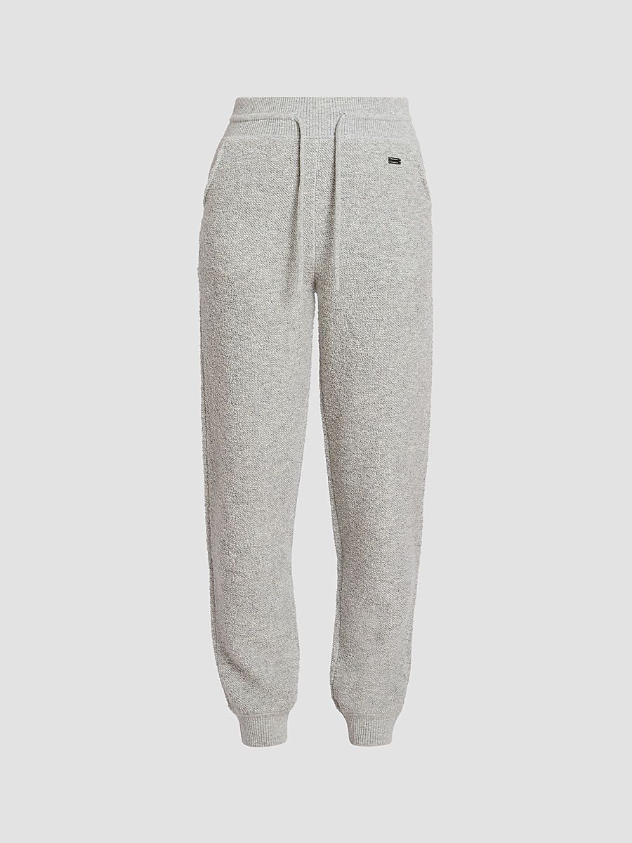 Victoria Beckham Women's Wool-Blend Joggers - Light Grey Marl - Size XS