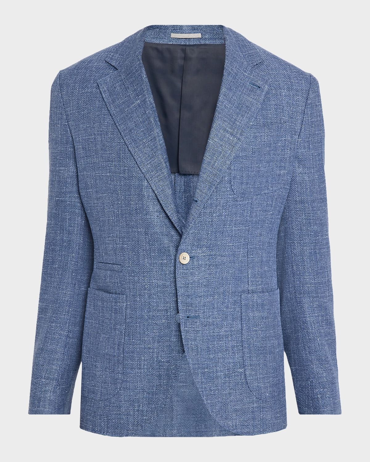 Men & apos;s Silk, Linen and Cashmere Single-Breasted Blazer
