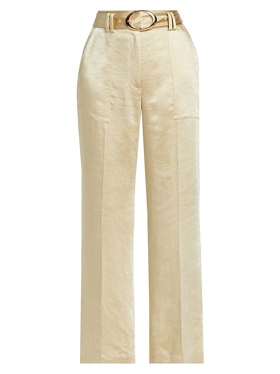 Women's Heritage Allesandra Sateen Pants - Champagne - Size 10