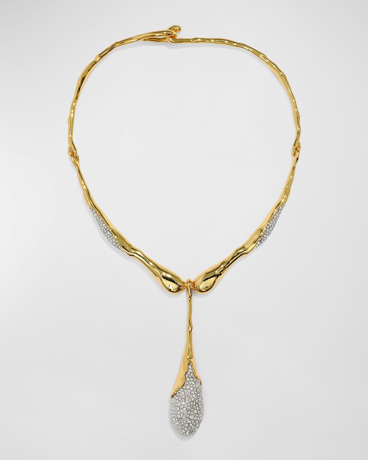 Solanales Crystal Teardrop Collar