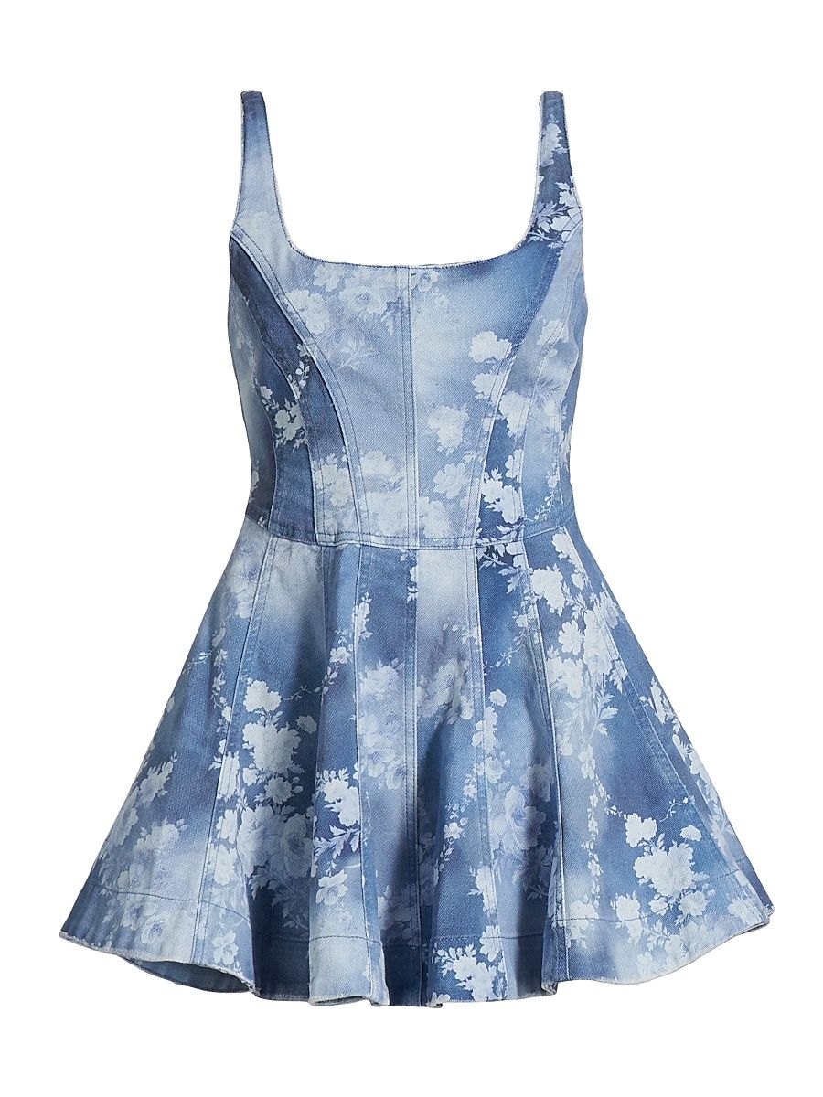 Women's Piero Denim Fit & Flare Dress - Bluebell Cloud - Size 6