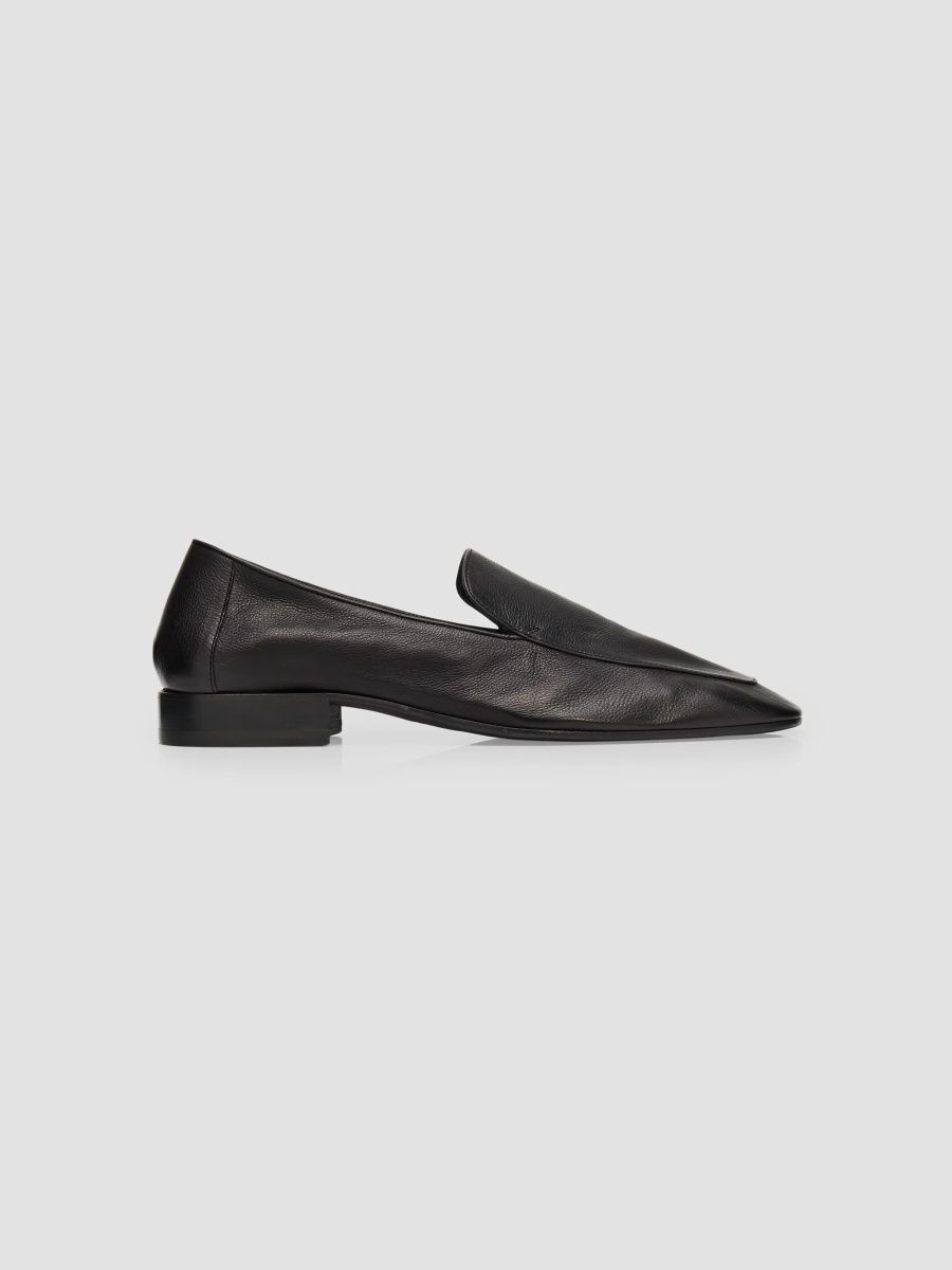 Dries Van Noten Men's Pebble Leather Loafers - Black - Size 12