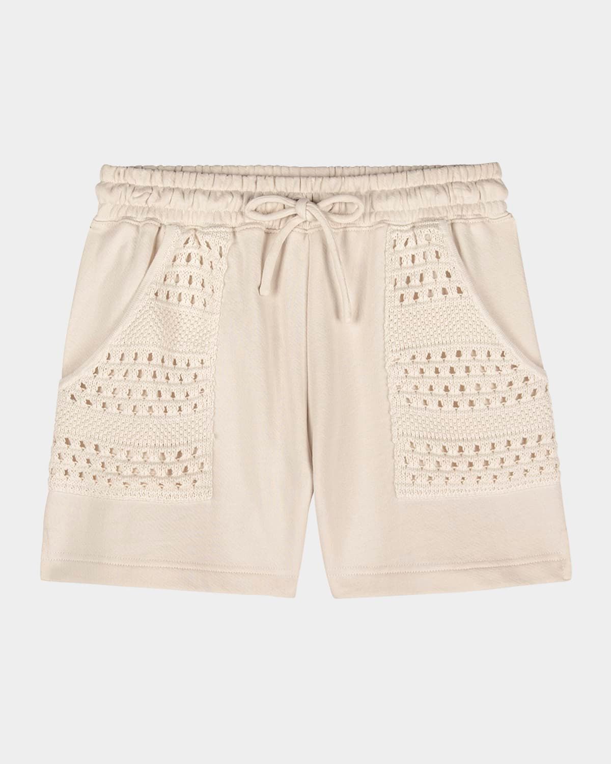 Eddie Crochet Cotton Shorts