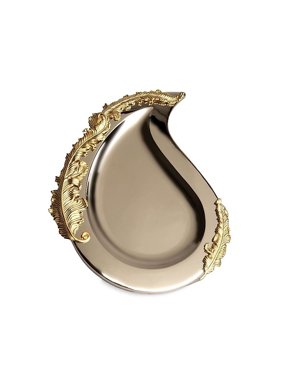 Lamina Gold-Plated Oval Platter