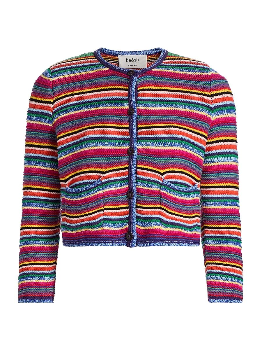 Women's Fanny Striped Cardigan - Size Large