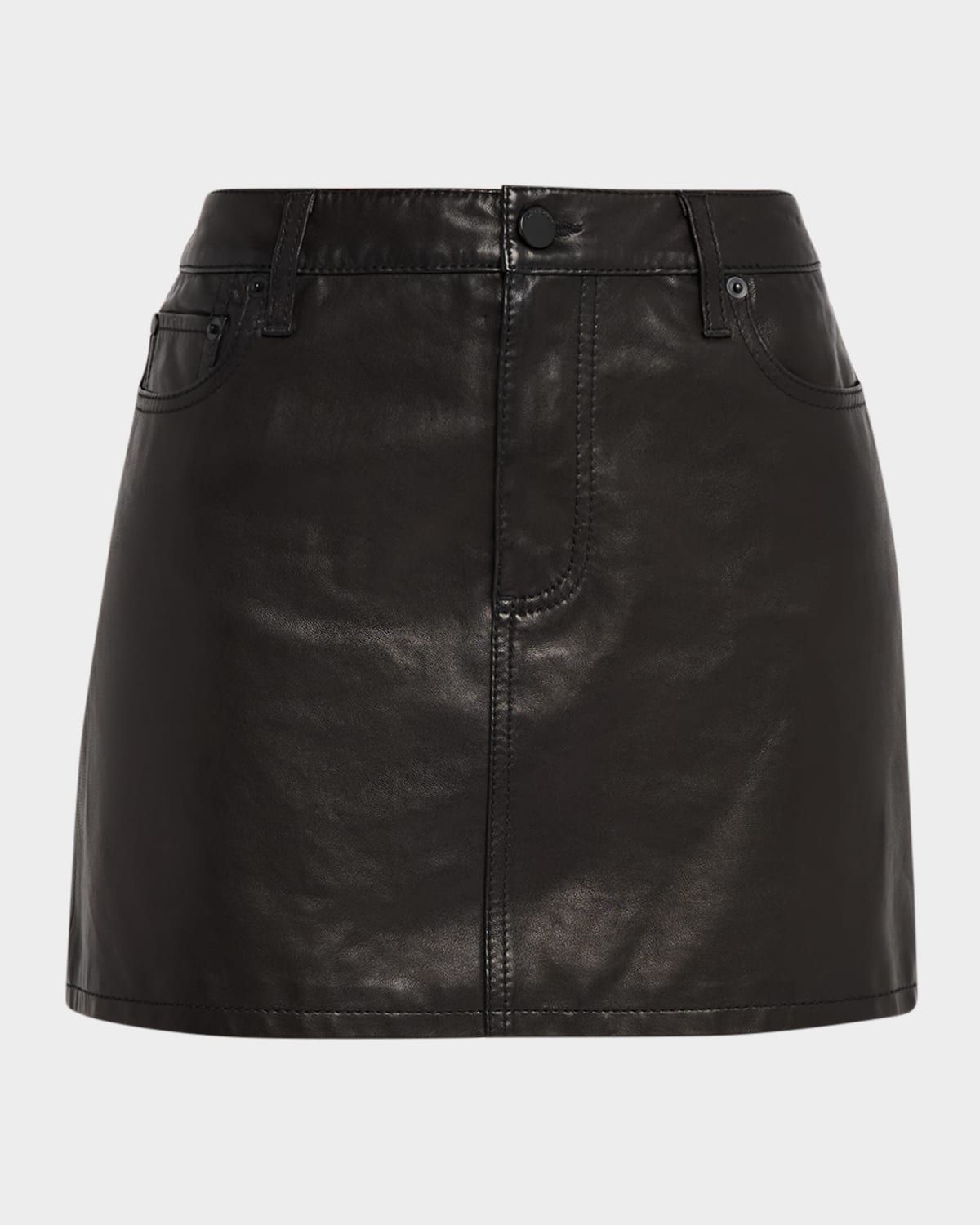 Joss Leather Mini Skirt