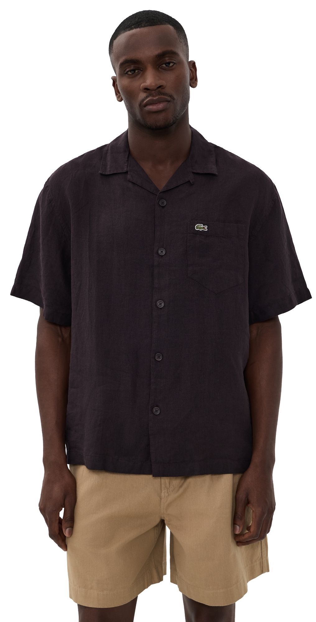 Lacoste Linen Camp Shirt Buffalo M