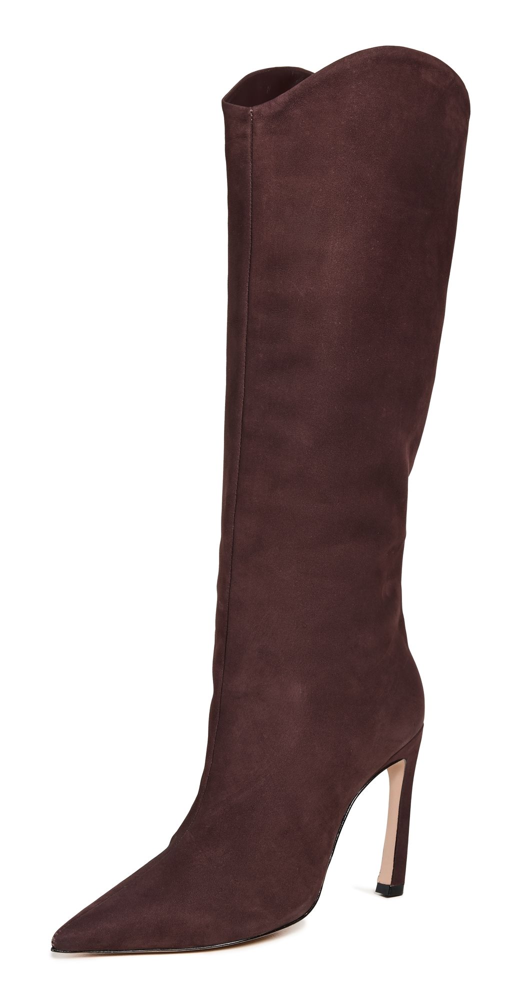 Schutz Maryana Sculpt Boots Dark Chocolate 8.5