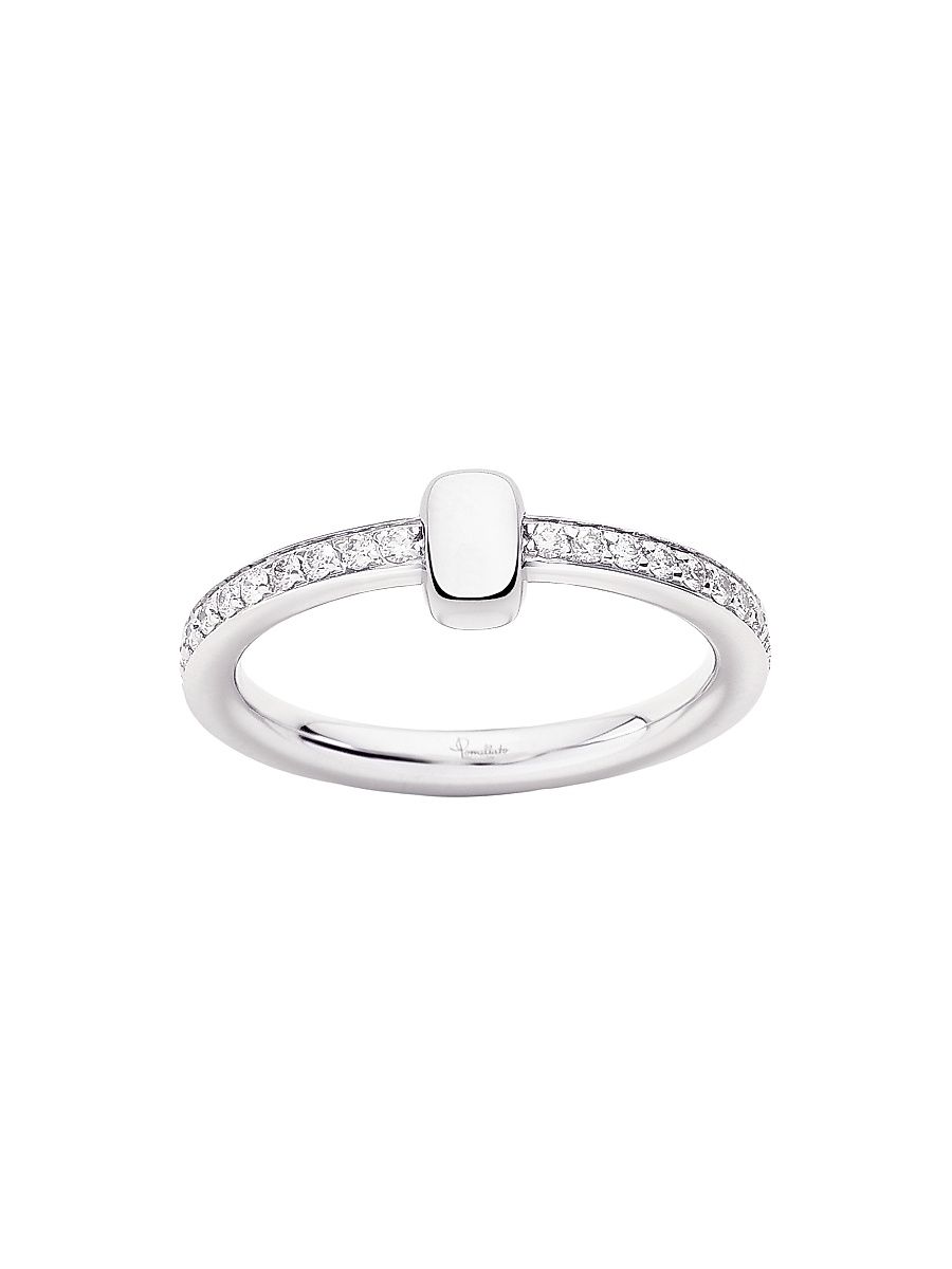 Women's Together 18K White Gold & 0.5 TCW Diamond Ring - White Gold - Size 6.75