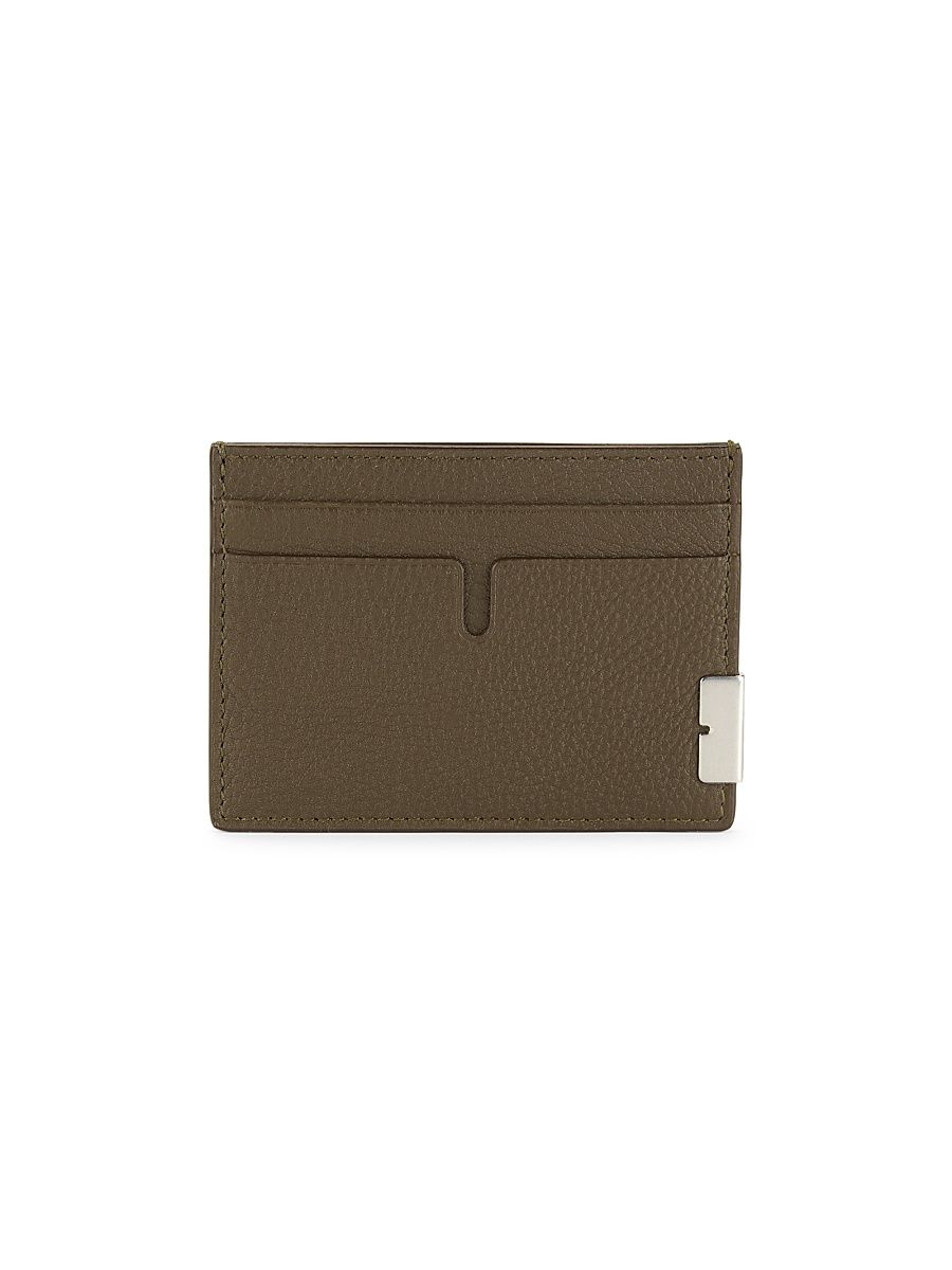 Men's Leather Card Case - Military