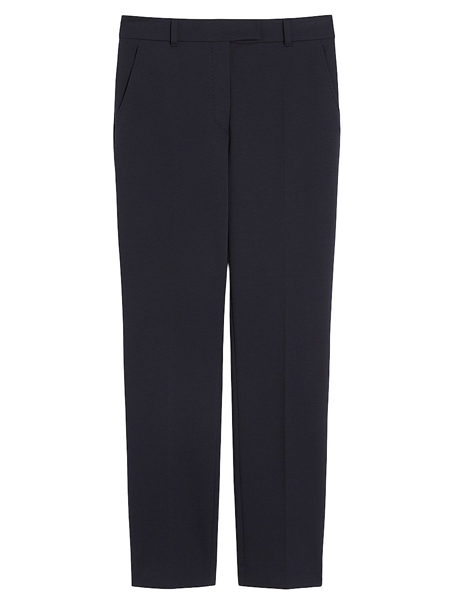Women's Jersey Trousers - Navy - Size 16