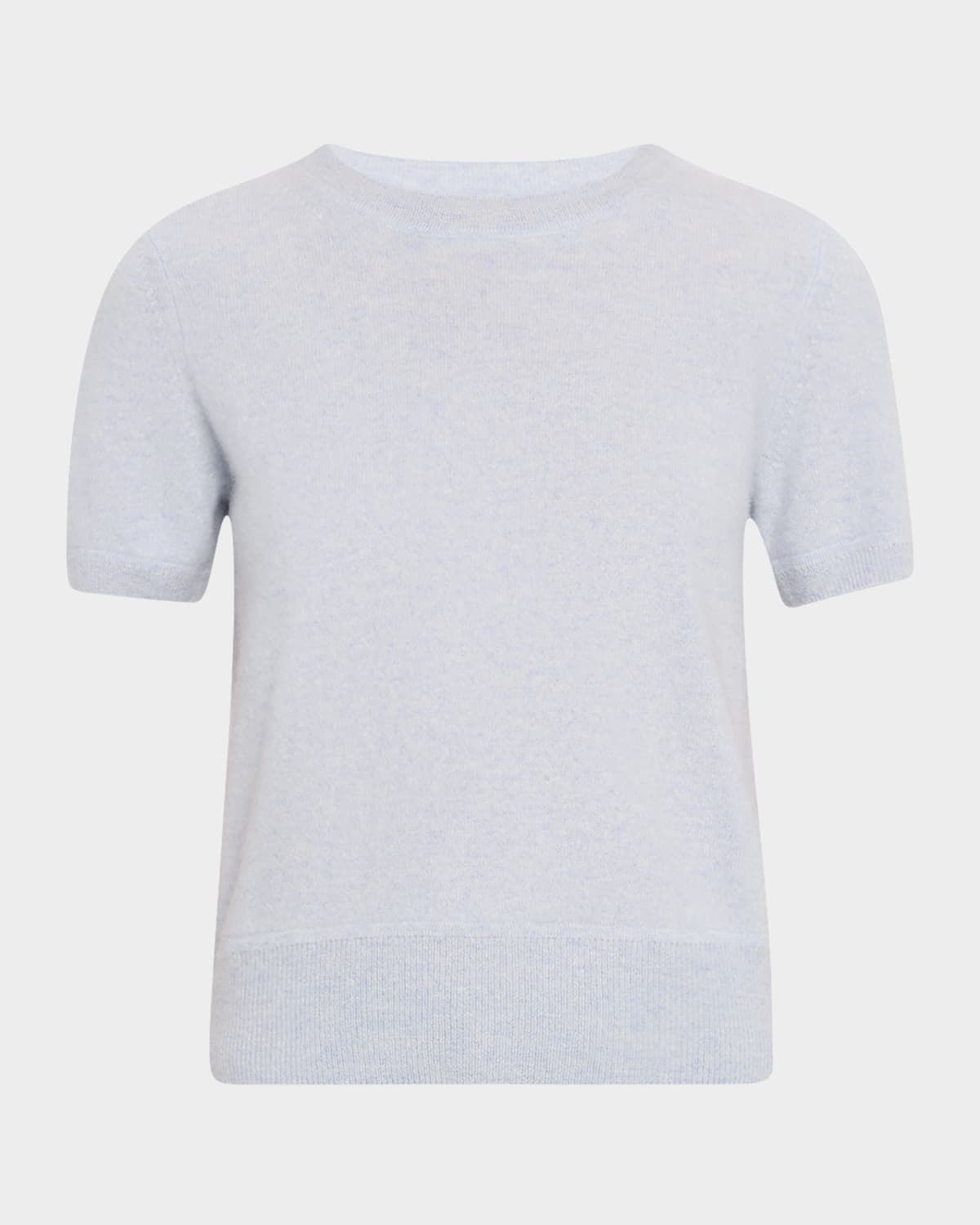 Cropped Crewneck Cashmere Pullover