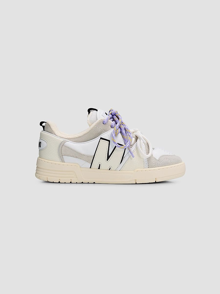 Moschino Women's Streetball Low-Top Sneakers - White - Size 10