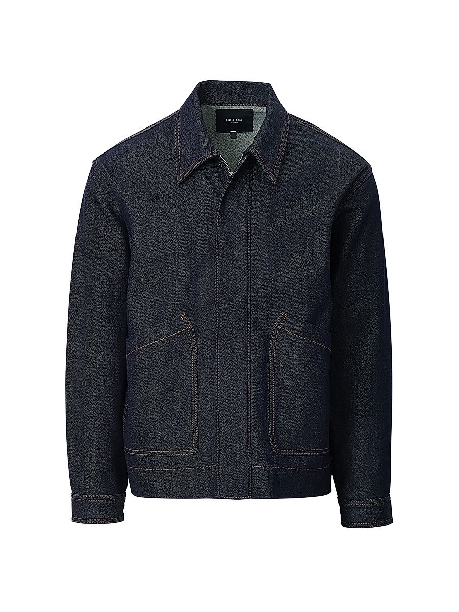 Men's Hudson Denim Jacket - Resin Rinse - Size Large