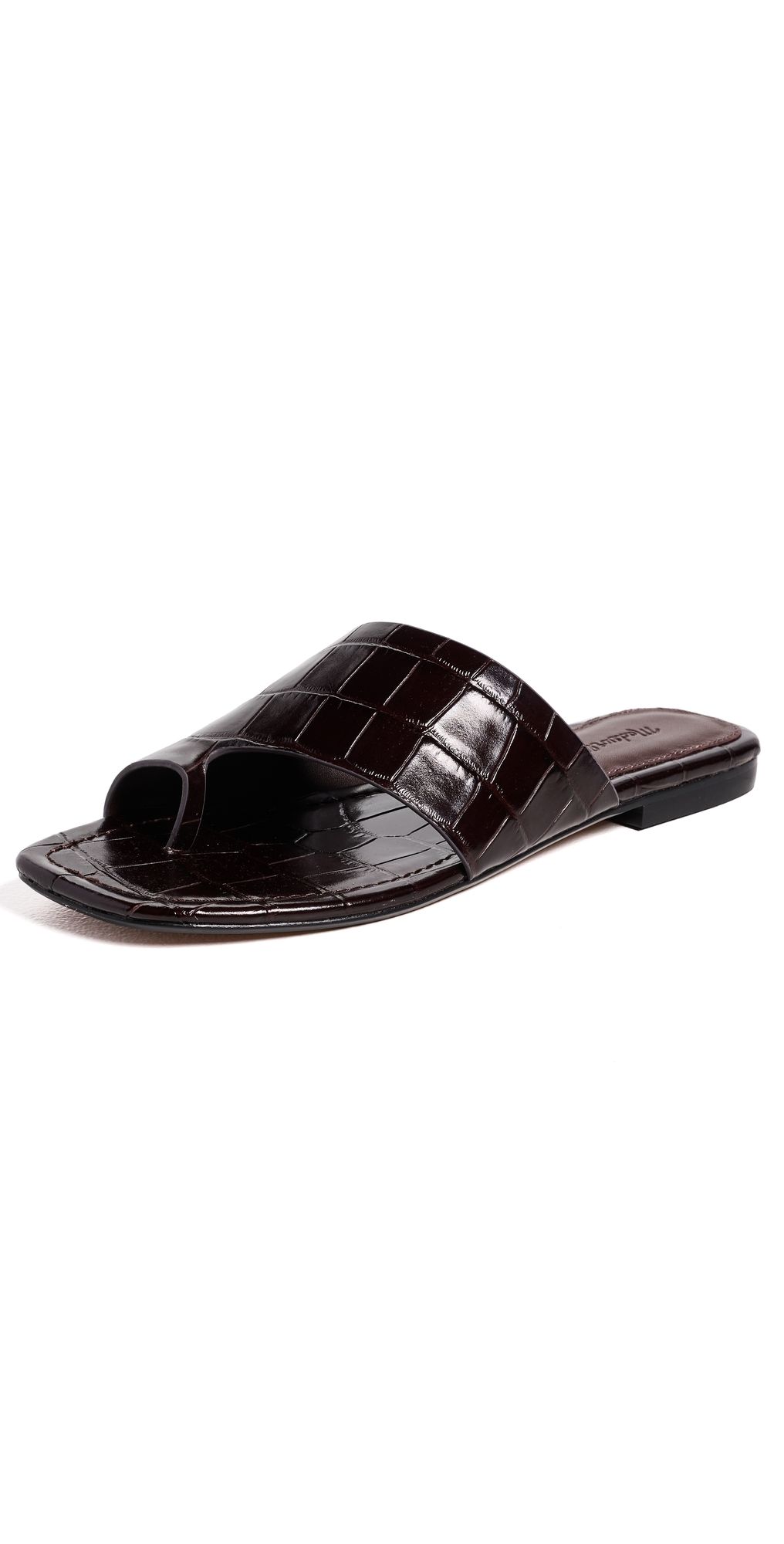 Madewell Ashton Loop Slide Sandals Coffee Bean 7