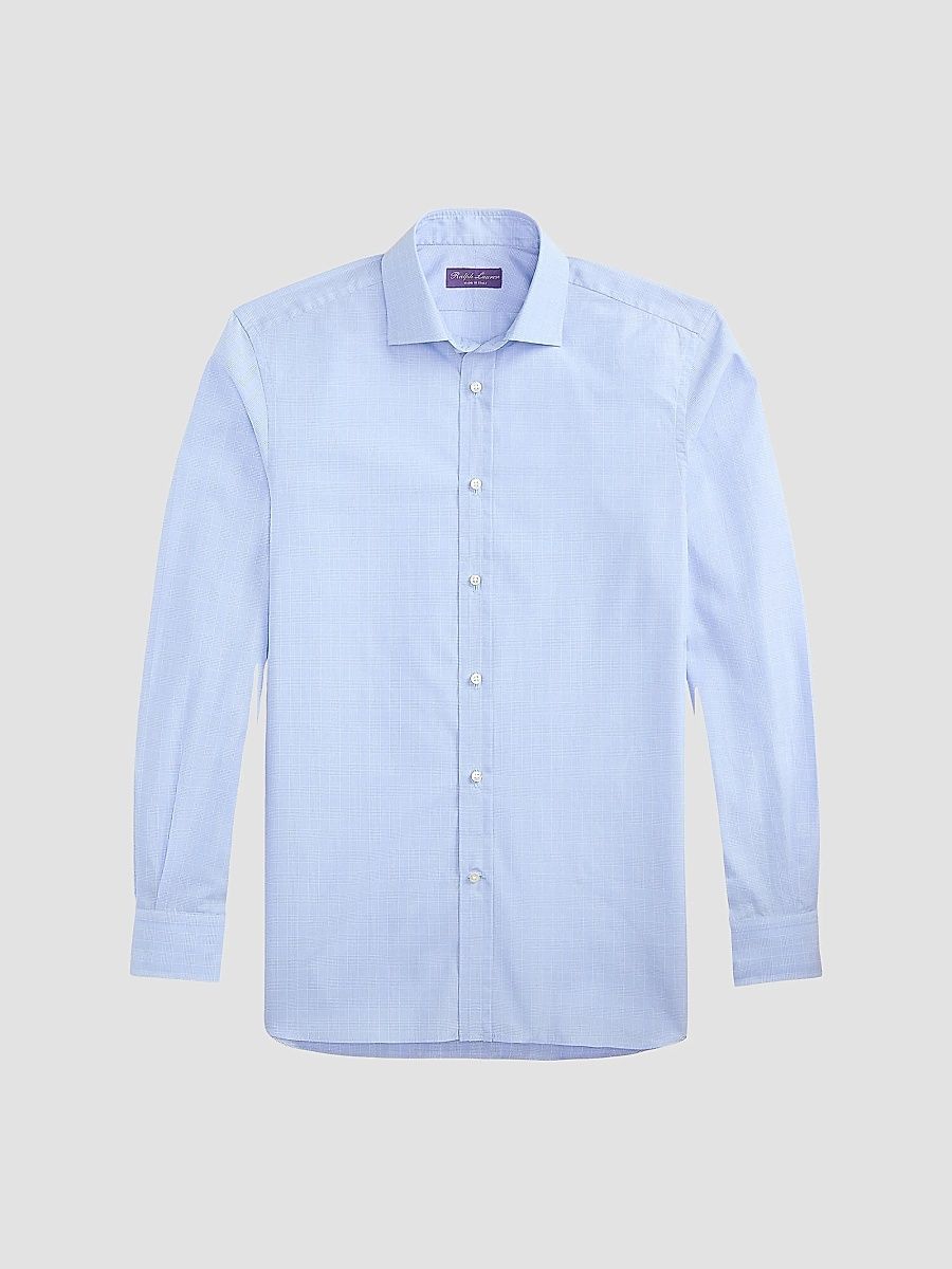 Ralph Lauren Purple Label Men's Aston Cotton Shirt - Blue - Size 16.5