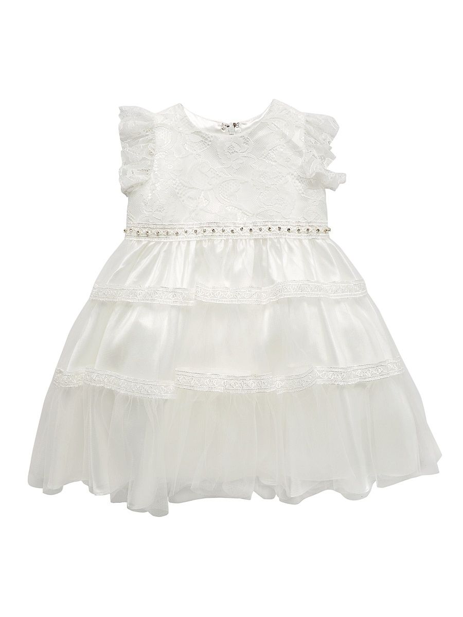 Baby Girl's & Little Girl's Embroidered Long-Sleeve Dress - Ivory - Size 2