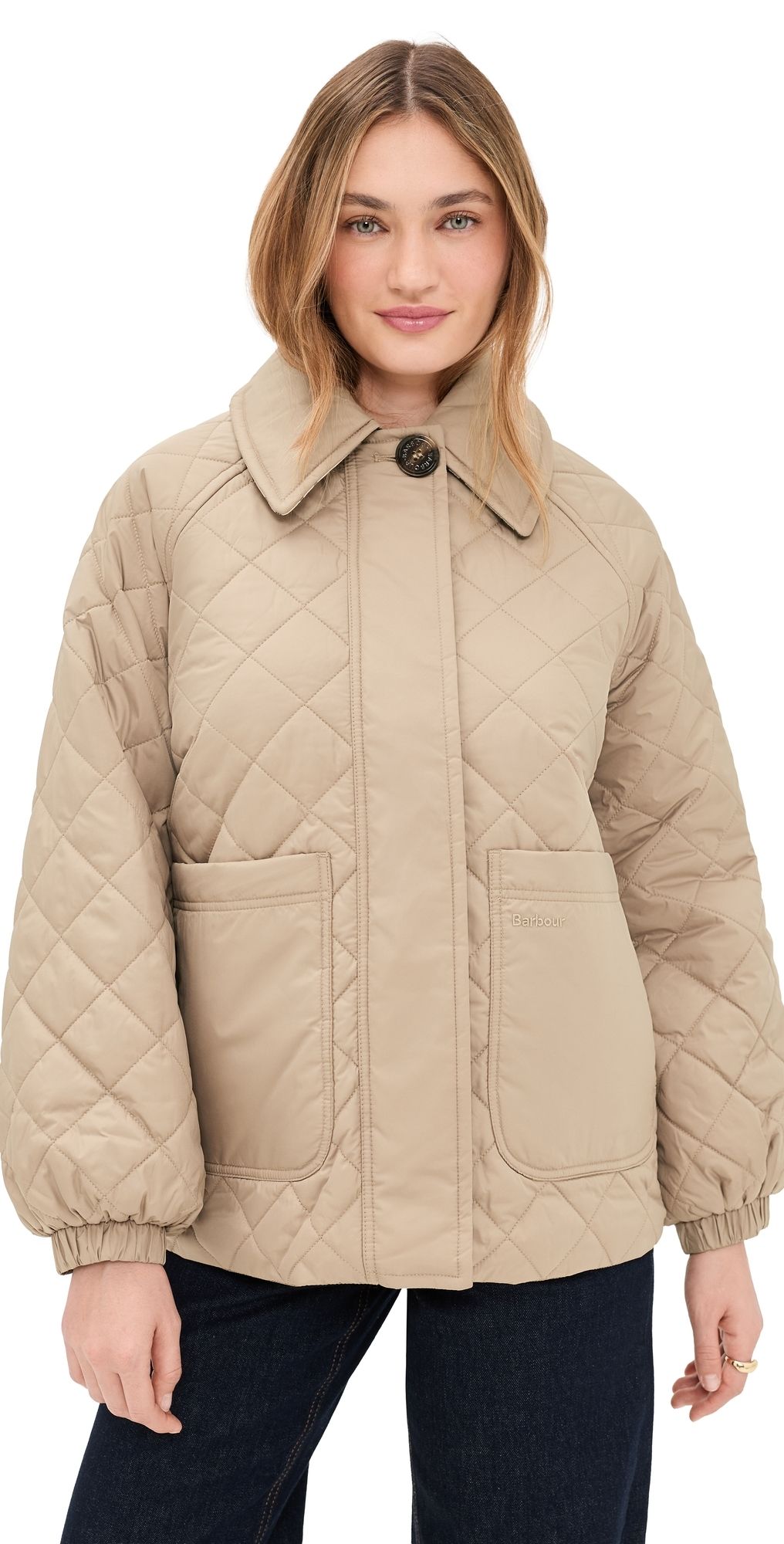 Barbour Laoise Quilted Jacket Honey/Ancient Poplar 12