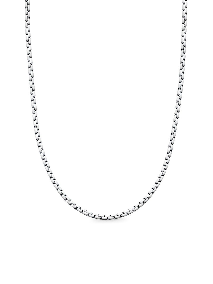 Women's DY Bel Aire Color Box Chain Necklace - White Acrylic - Size 18