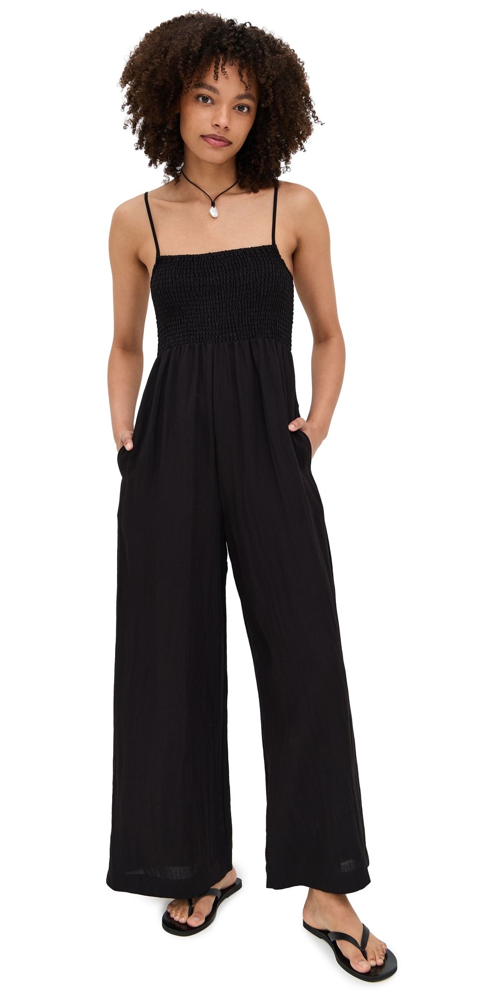 Z Supply Beachside Jumpsuit Black XL