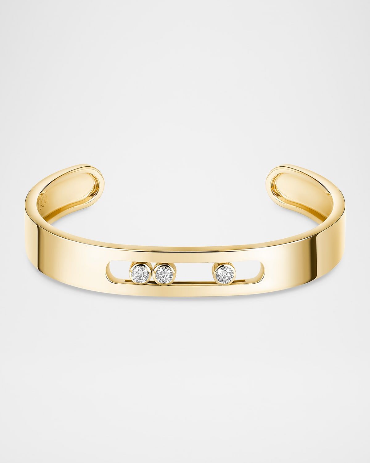 MOVE JOAILLERIE 18K YELLOW GOLD DIAMOND CUFF