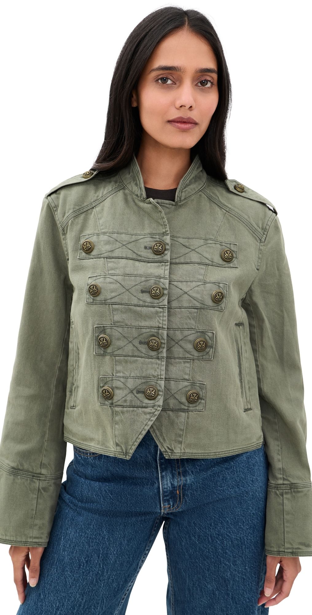 Free People Ryland Band Jacket Laurel Canyon S