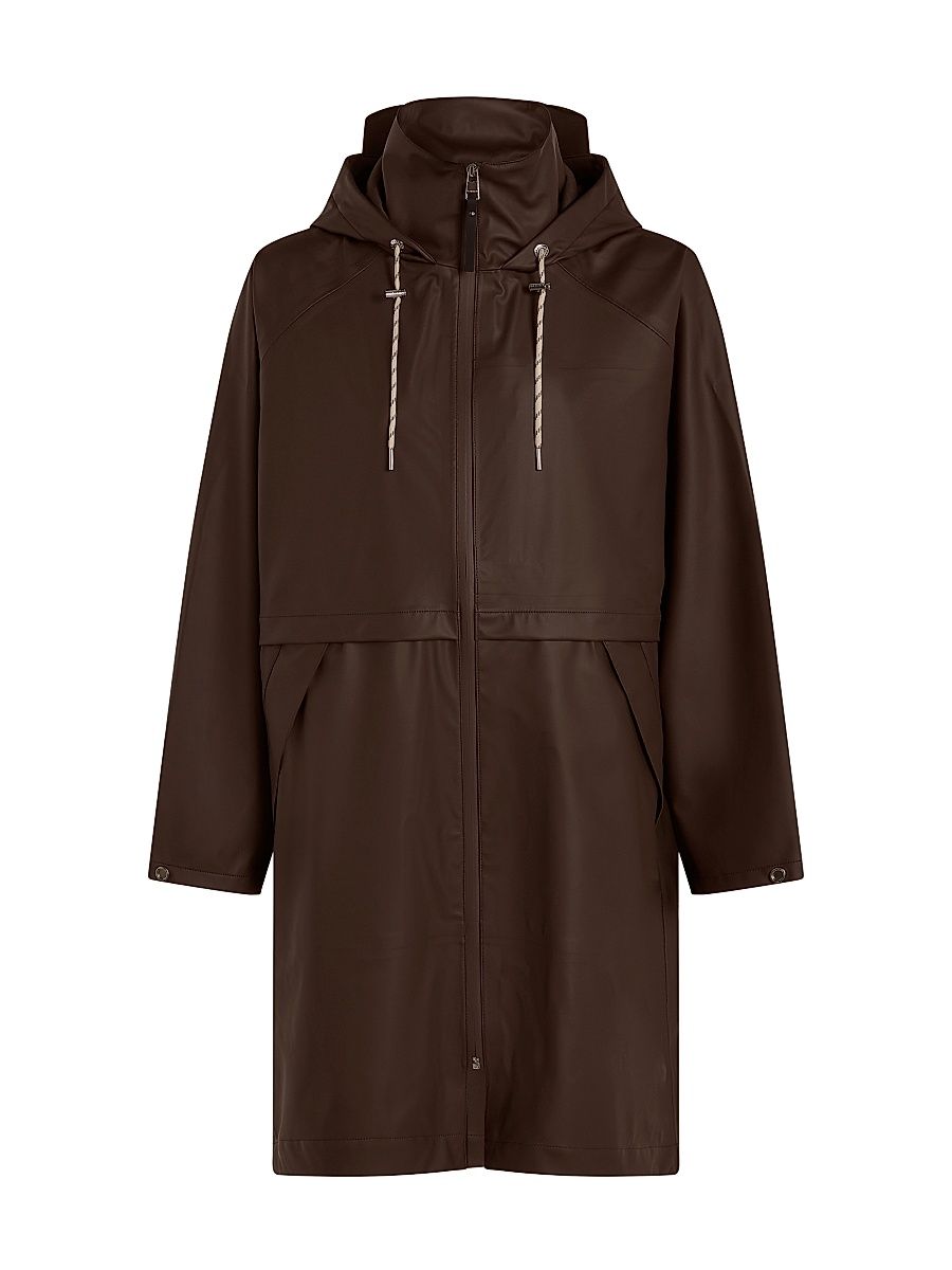 Women's Kirsten Rain Coat - Dark Truffle - Size Large