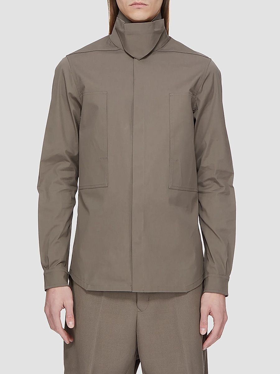 Men's Camicia Stretch-Cotton Shirt - Dust - Size 36