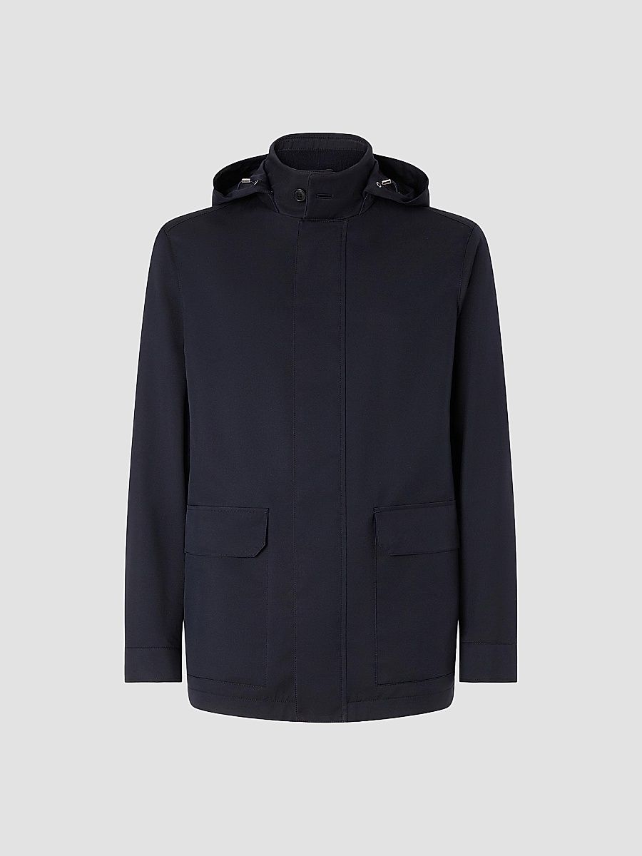 Men's Microfiber Motorin 300CC Car Coat - Navy Blue - Size 50
