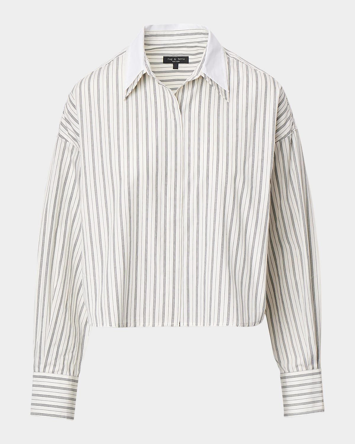 Marin Stripe Layered Cotton Shirt