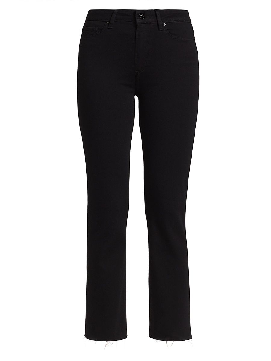 Women's Cindy High-Rise Ankle Straight Jeans - Black Shadow - Size 26