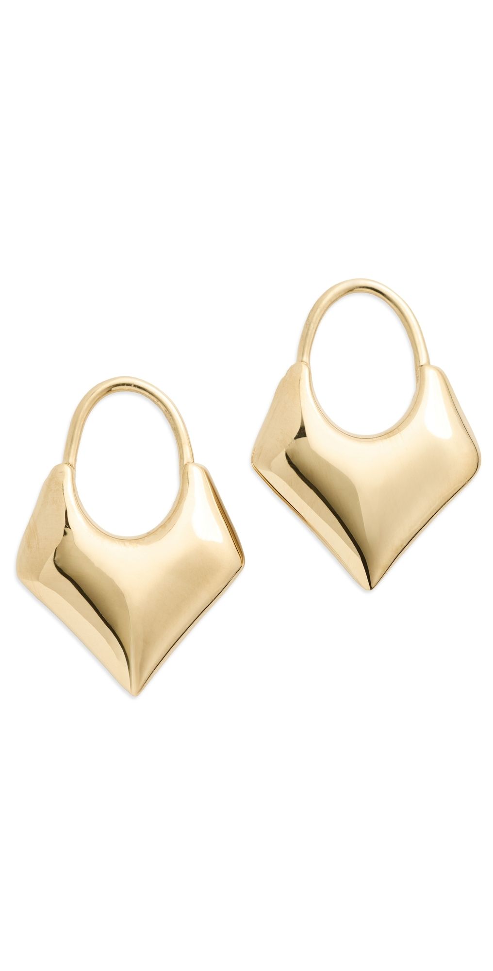 Otiumberg Small Kite Earrings Gold One Size