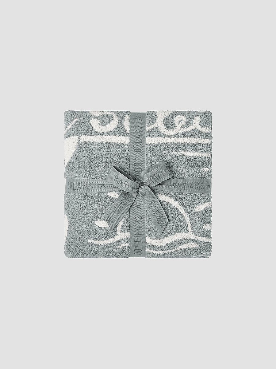 Barefoot Dreams CozyChic Le Soleil Throw Blanket - Cream Multi
