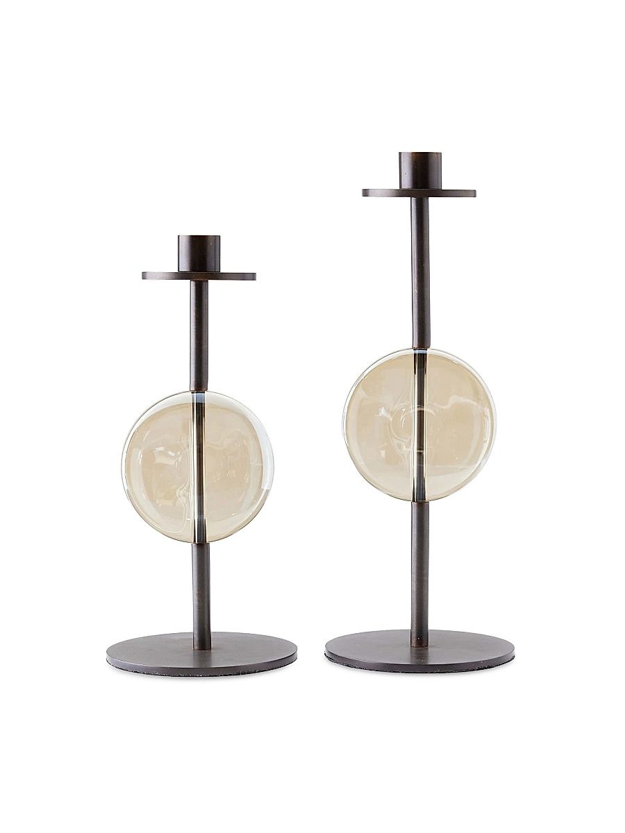 Terrell 2-Piece Candleholder Set - Black