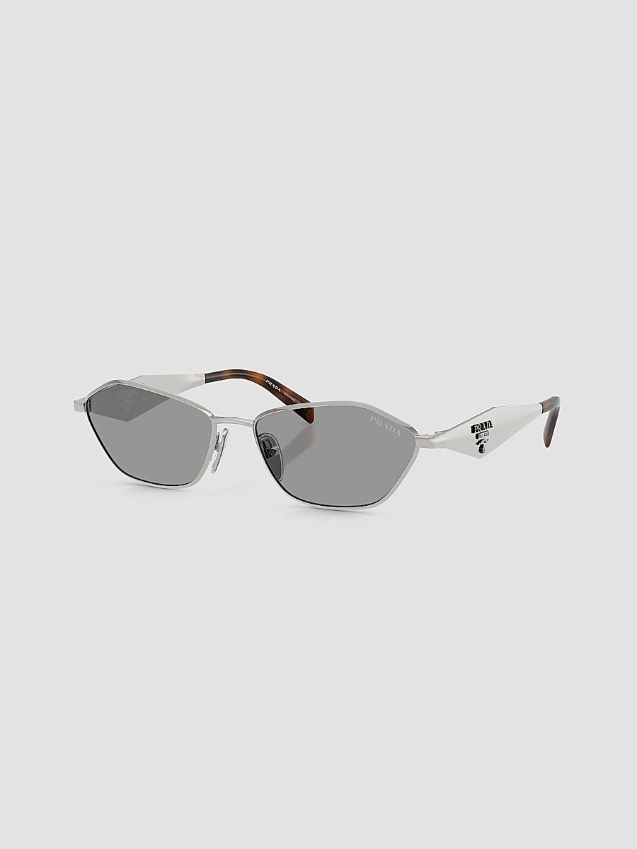 Women's D50S Geometric Sunglasses - Silver