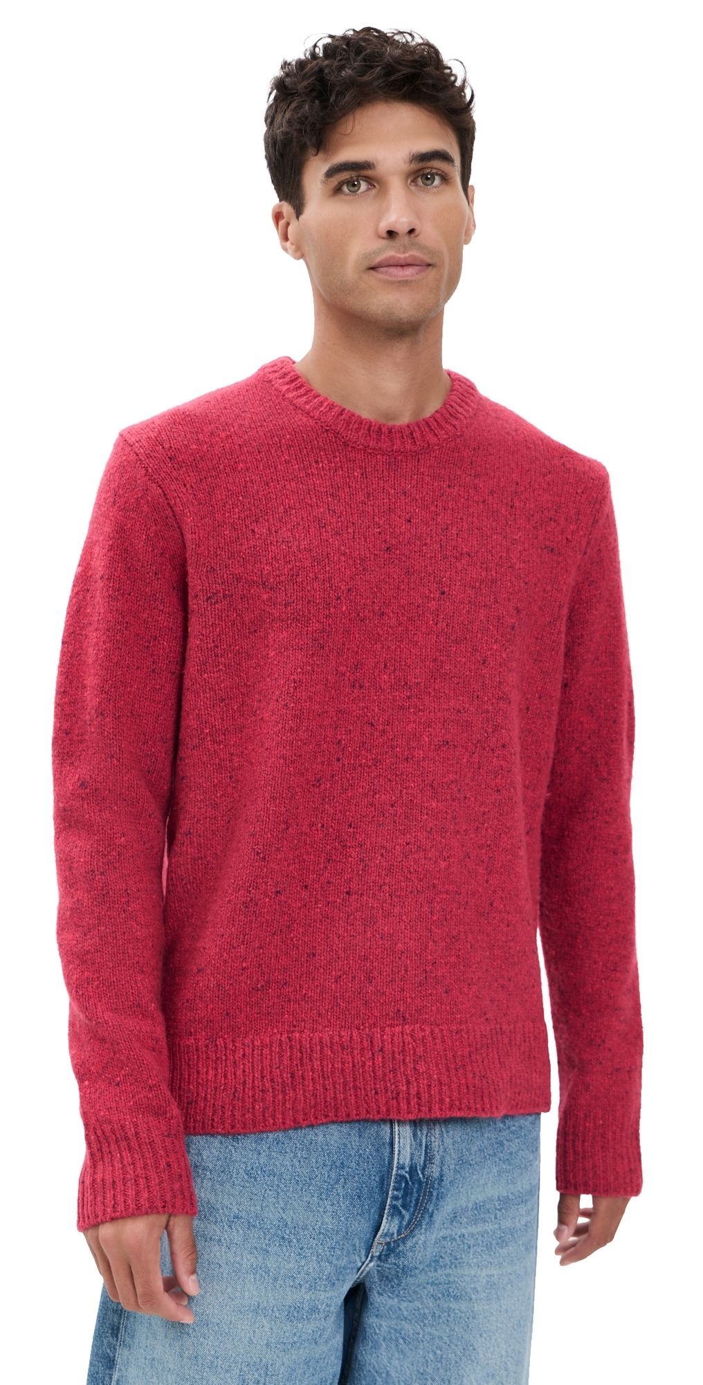 Alex Mill Donegal Crewneck Sweater Red XXL