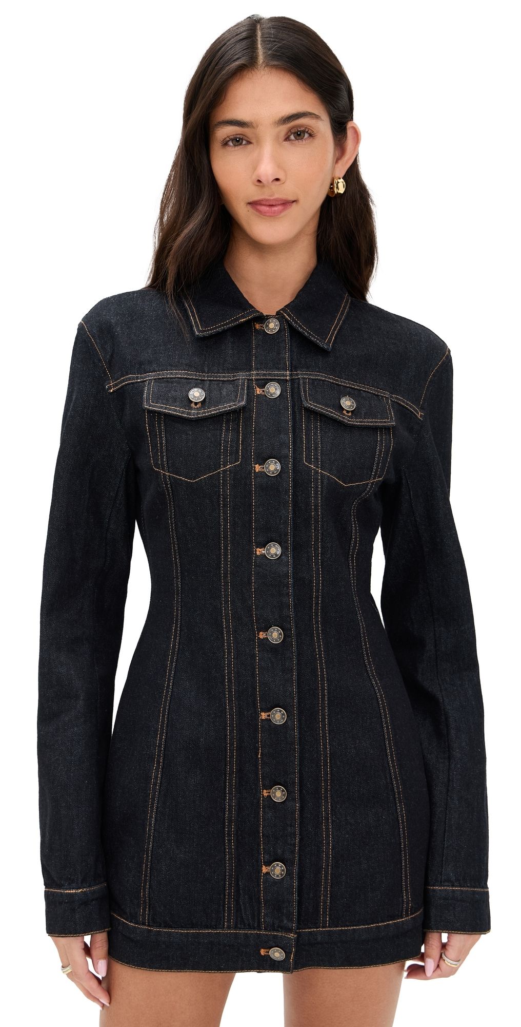 Lioness Rider Denim Mini Dress Dark Denim XS