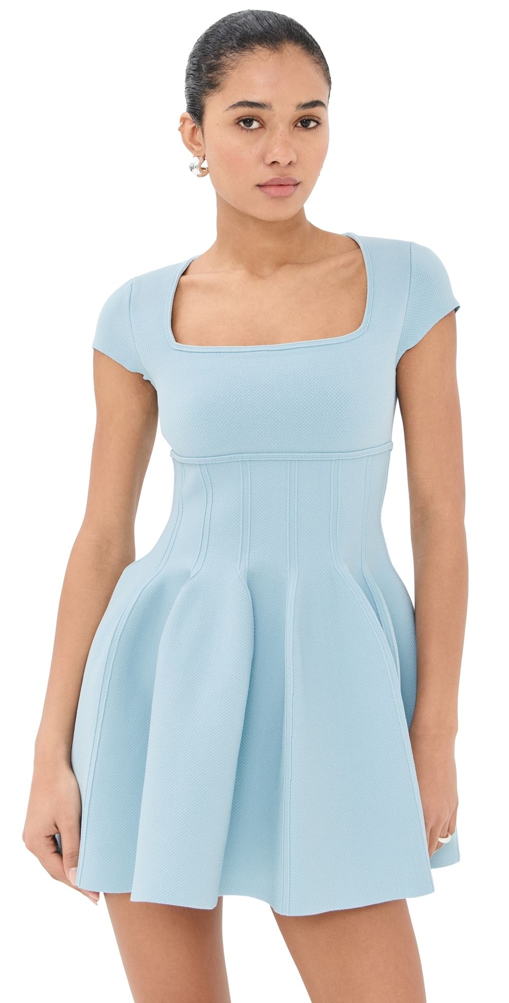 SIMKHAI Gallagher Mini Dress Sky XL