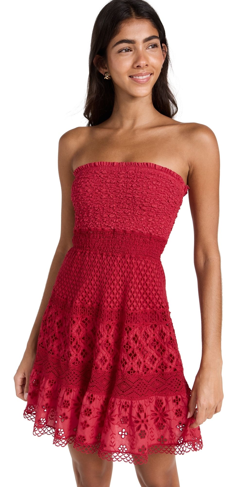 Temptation Positano Tectite Lace Dress Red XL
