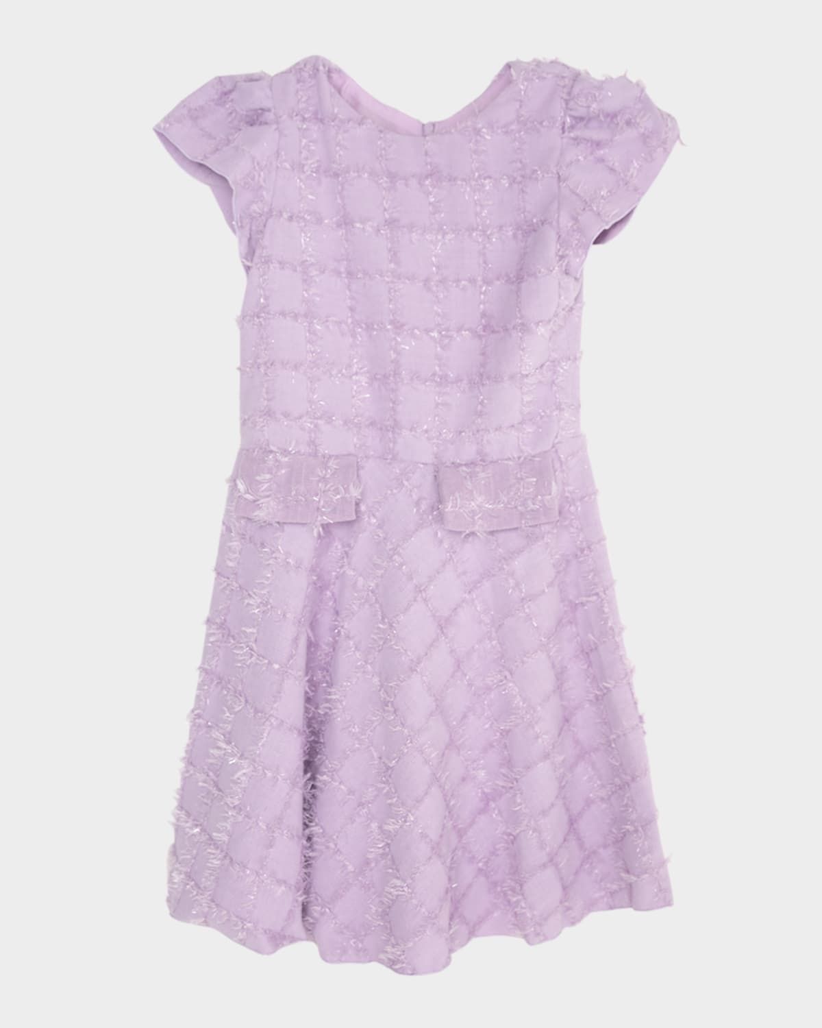Girl & apos;s Sienna Textured Check Dress, Size 7-16
