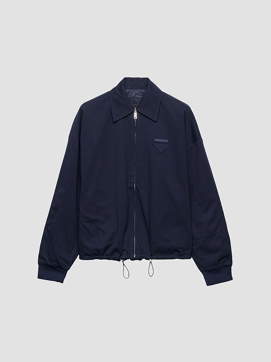 Women's Reversible Jersey Blouson Jacket - Blue - Size XL