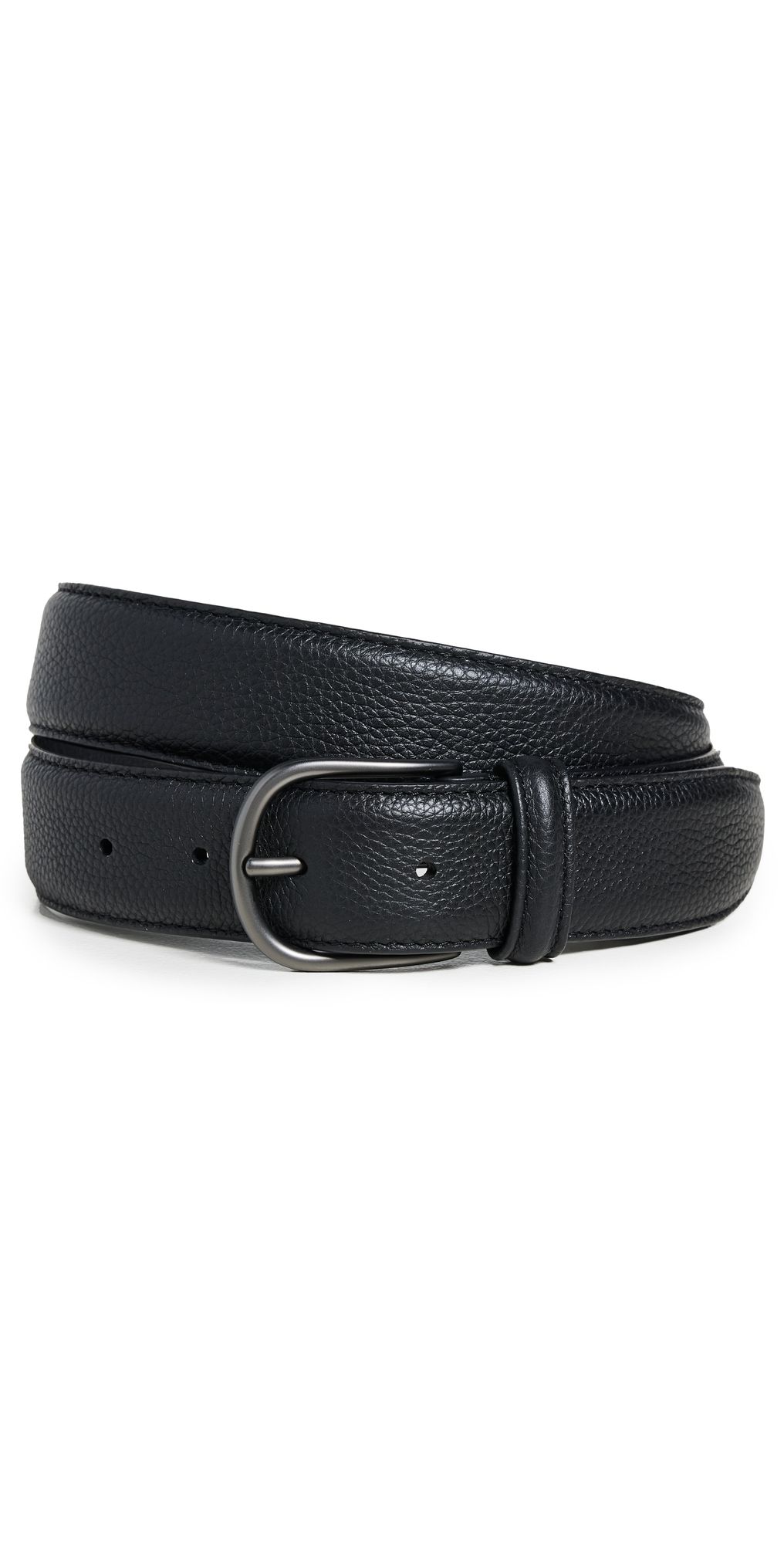 Anderson's Textured Leather Belt Black N1 34