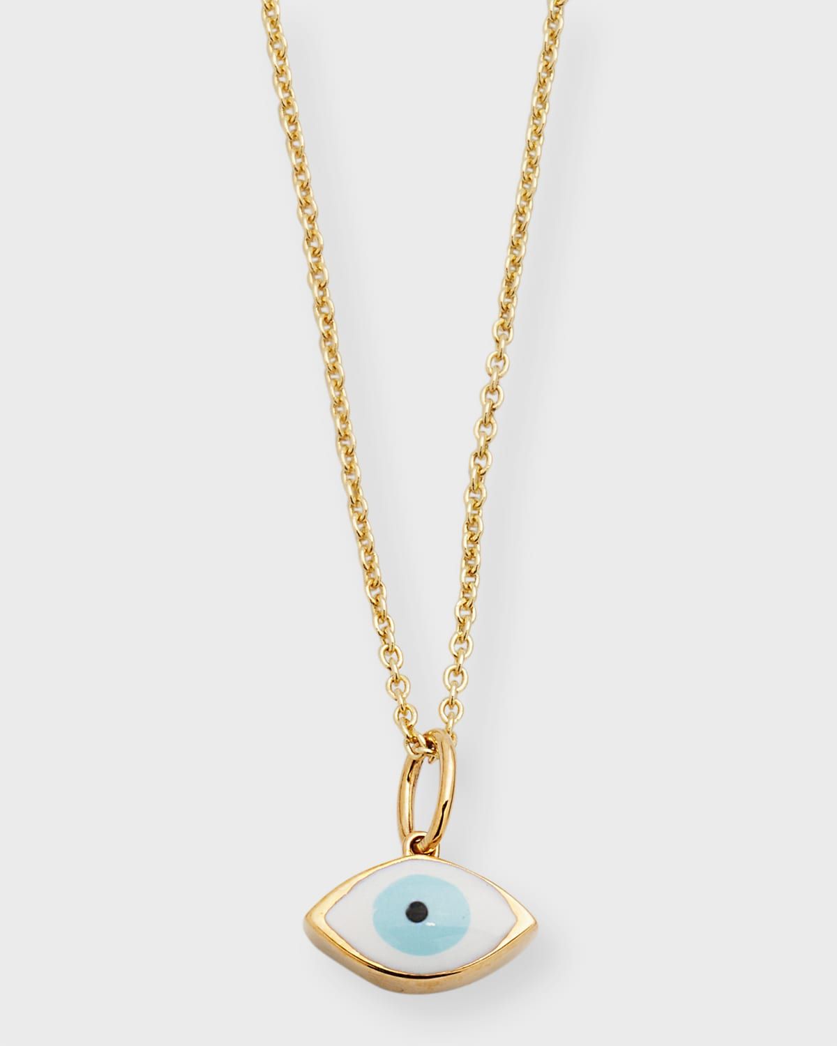 Medium Enamel Evil Eye Necklace
