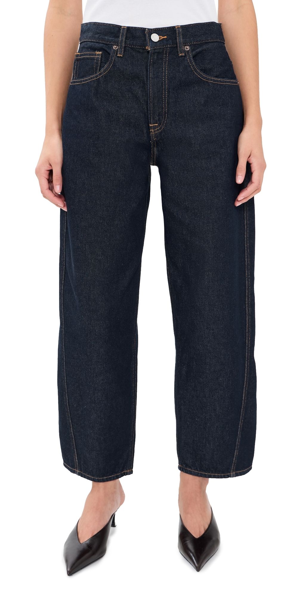 Good American Vintage Barrel Ankle Jeans Indigo1302 8