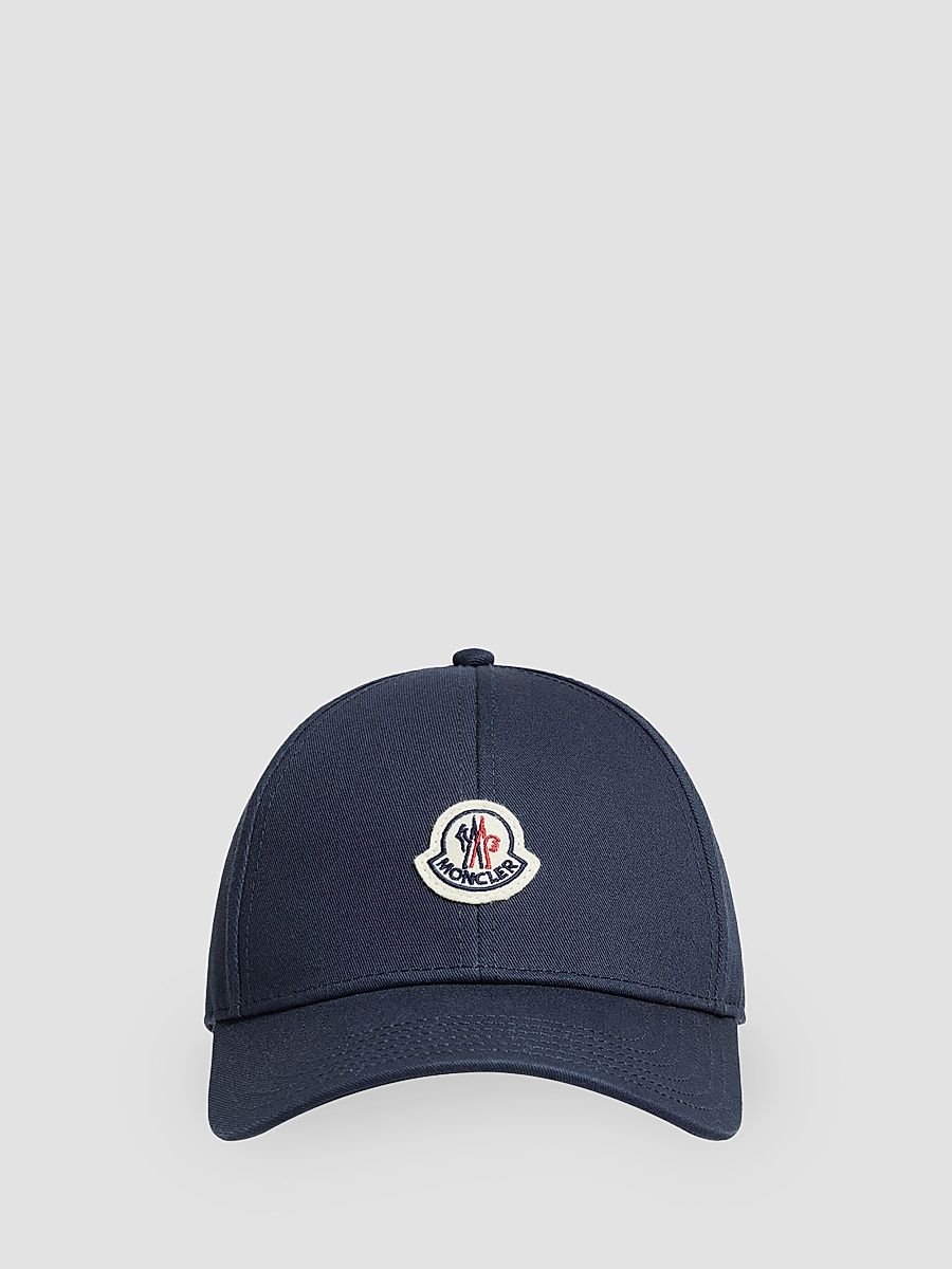Men's Baseball Hat in Cotton Gabardine - Navy Blue