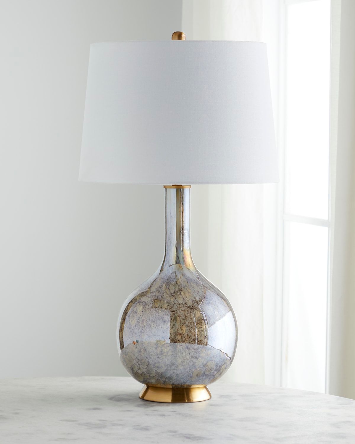 Rennie Hand-Blown Antiqued Glass Lamp