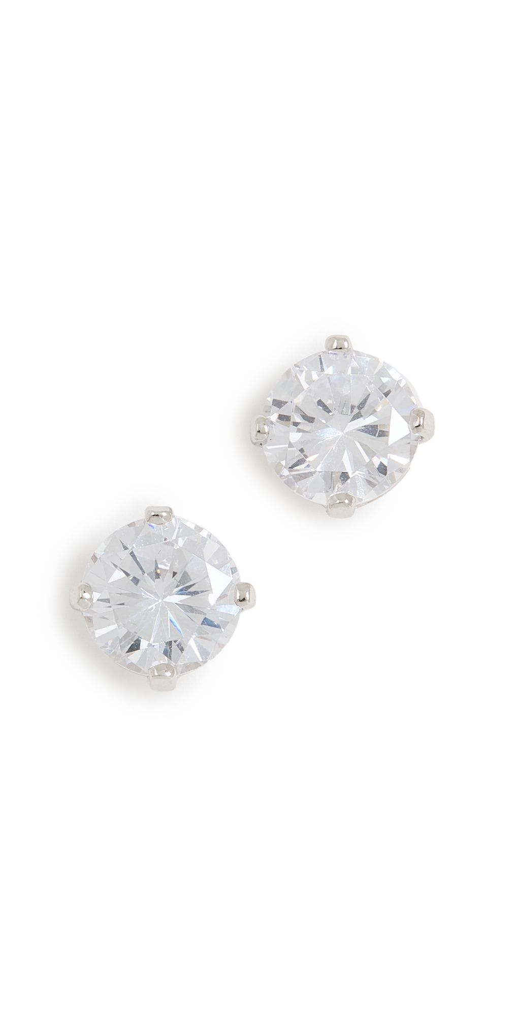 SHASHI Caroline Studs White Gold One Size