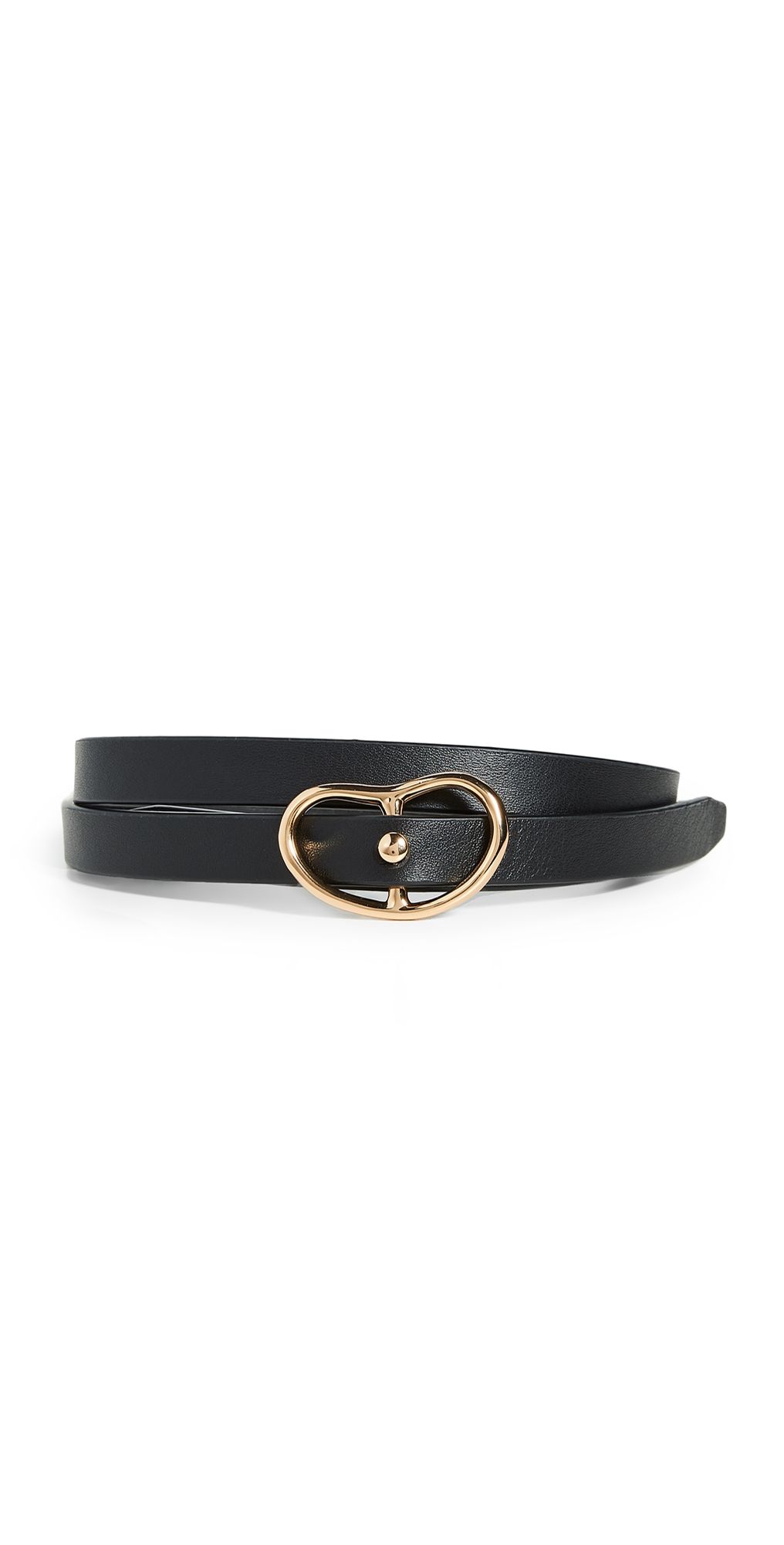 Lizzie Fortunato Skinny Georgia Belt In Black Black M