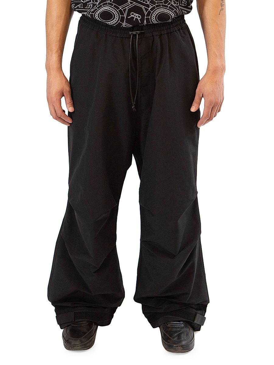 Men's Parachute Pants - Black - Size Small