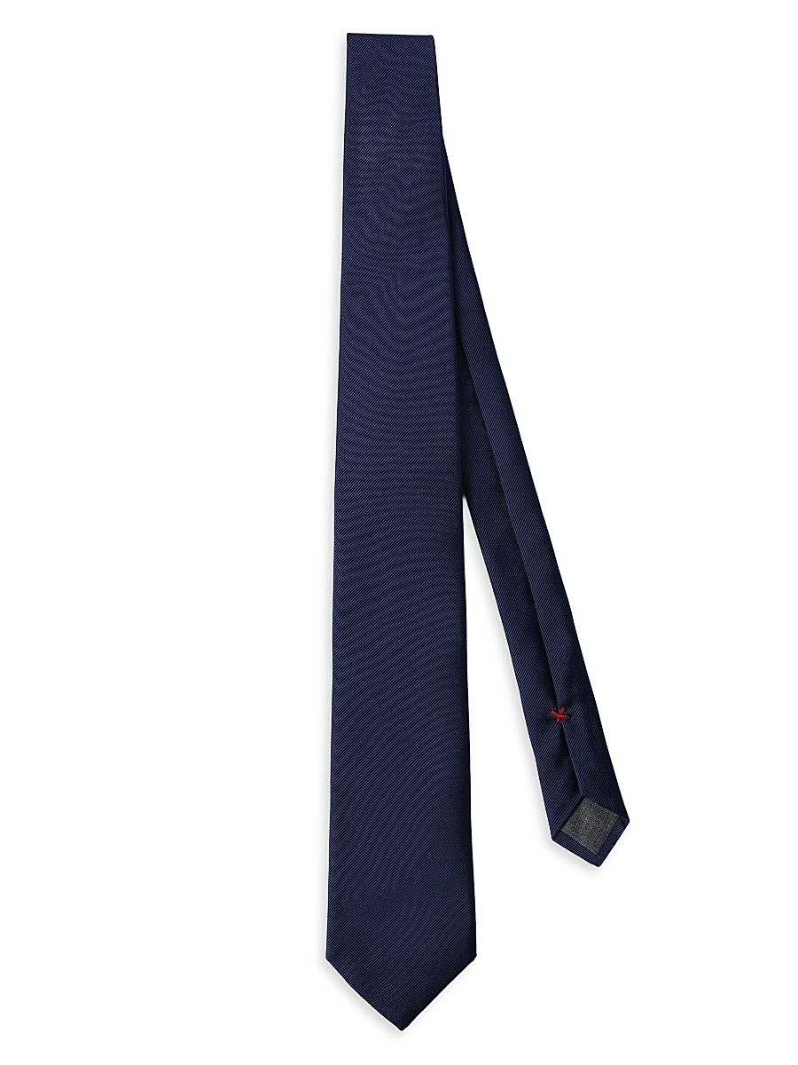 Men's Silk Twill Tie - Blue